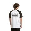 Meatfly pánské tričko Ozzy Raglan White / Black