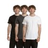 Meatfly balení pánských triček Basic Multipack Black/Charcoal Heather/White (Velikost S)