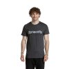 Meatfly pánské tričko MF Logo Charcoal Heather (Velikost S)