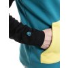 Meatfly pánská technická mikina Gravel Hb Blue / Lime (Velikost S)