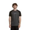 Meatfly pánské tričko Ozzy Raglan Charcoal Heather / Black