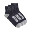 Meatfly ponožky Middle Triple pack Bike Black (Velikost S)