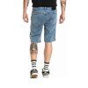 Meatfly pánské kraťasy Just 2.0 Denim Dirty Washed