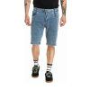 Meatfly pánské kraťasy Just 2.0 Denim Dirty Washed