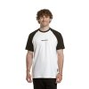 Meatfly pánské tričko Ozzy Raglan White / Black (Velikost S)