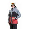 Meatfly pánská SNB & SKI bunda Manifold Silver / Red (Velikost M)