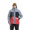 Meatfly pánská SNB & SKI bunda Manifold Silver / Red (Velikost M)
