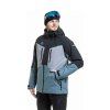 Meatfly pánská SNB & SKI bunda Cronos Black / Blue Sea (Velikost M)