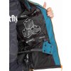 Meatfly pánská SNB & SKI bunda Cronos Black / Deep Ocean