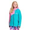 Meatfly dětská SNB & SKI bunda Deliah Hot Pink/Turquoise
