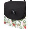 Meatfly toaletní taška Cara White Tropical | Černá | Objem 6 L