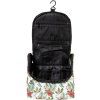 Meatfly toaletní taška Cara White Tropical | Černá | Objem 6 L