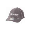 Meatfly kšiltovka Gaten Flexfit Grey / White Logo
