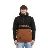 Meatfly pánská technická mikina Tason Black / Brown Sugar