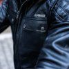 Kožená moto bunda W-TEC Valebravo (Barva černá, Velikost M)