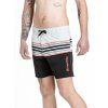 Meatfly pánské plavky Keith Boardshorts 17" Light Grey / Red Orange (Velikost M)