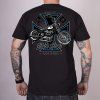 MOTORKÁŘSKÉ Triko black heart chopper cross 2