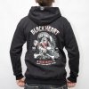 Mikina black heart full punk