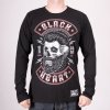 Triko BLACK HEART BEARD SKULL
