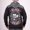 Mikina BLACK HEART BEARD SKULL