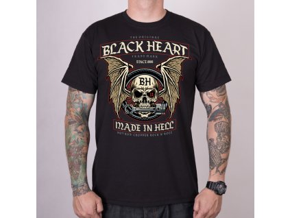 MOTORKÁŘSKÉ TRIKO BLACK HEART WAMP