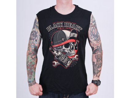 motorkářské tričko black heart commander