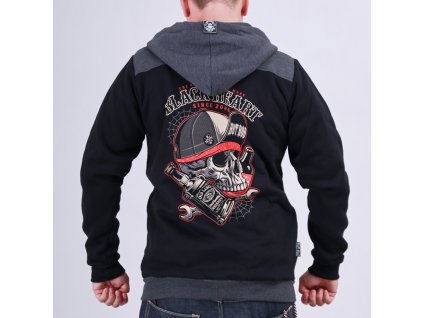 motorkářská mikina black heart commander