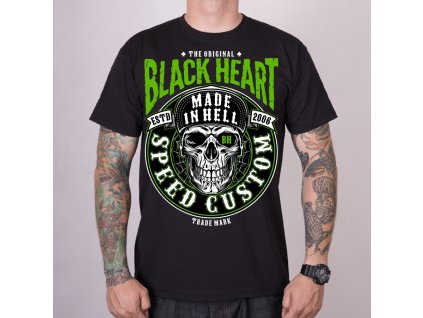 motorkářské tričko black heart DESOLATE
