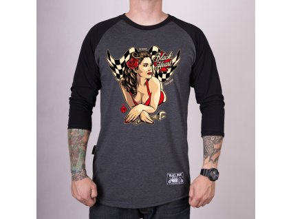 Triko black heart hot rod angel