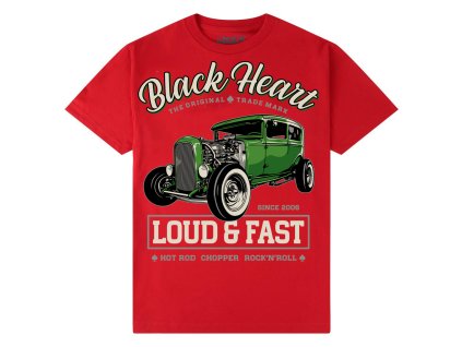TRIČKO BLACK HEART hot rod