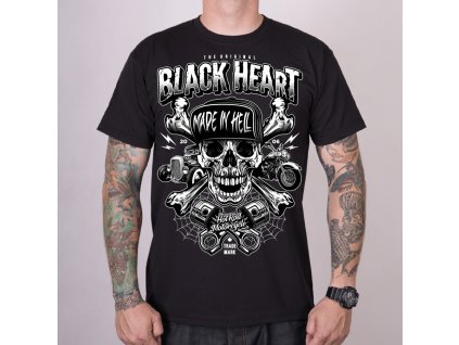 MOTORKÁŘSKÉ Triko TRIČKO BLACK HEART SINNER