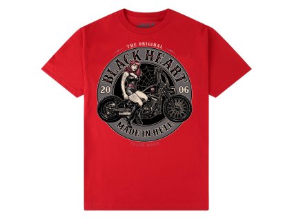 motorkářské tričko black heart ember