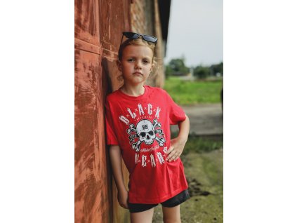 dětské triko black heart rider motorkářské