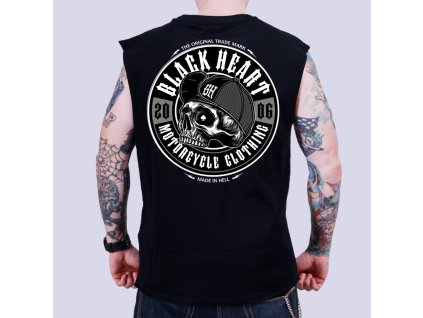 triko bez rukávu black heart LOCKER