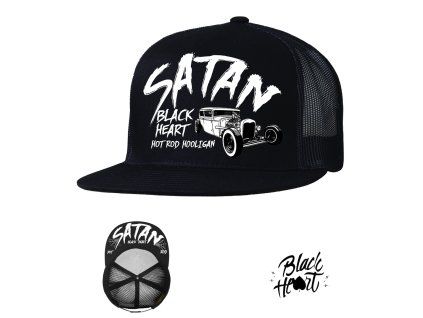 Kšiltovka BLACK HEART SATAN