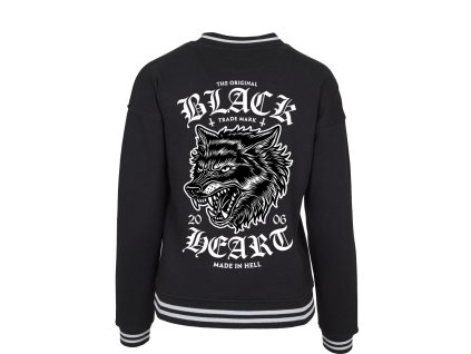 Dámská Mikina BLACK HEART WOLF College