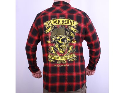 košile black heart satan