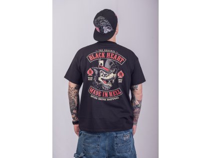 Triko BLACK HEART LONE WOLF (Barva Černá, Velikost 3Xl)