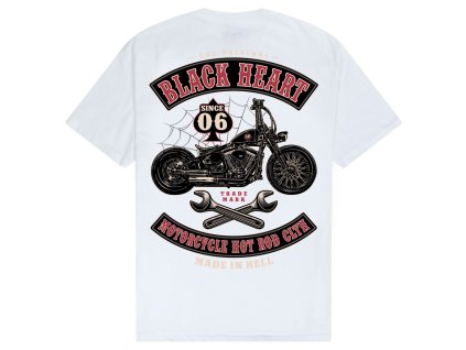 MOTORKÁŘSKÉ TRIČKO BLACK HEART BUILT AND EVIL