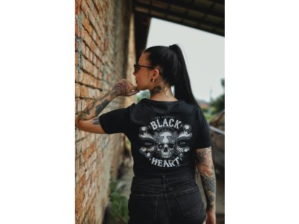 DÁMSKÉ TRIKO BLACK HEAT DEATH PIN UP