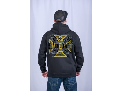 Pánská Mikina BLACK HEART RUTHLESS (Barva Černá, Velikost 3Xl)