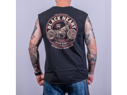 Triko bez Rukávu BLACK HEART TRAPPER