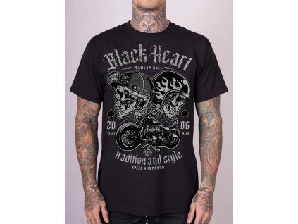 tričko black heart traditional and style