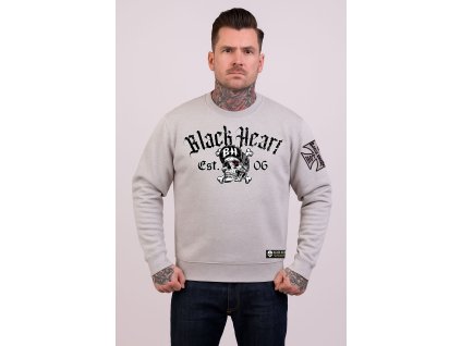 BLACK HEART MIKINA BONES