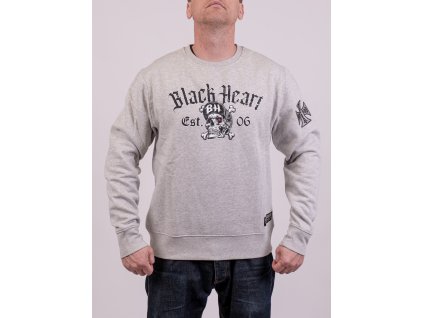 Mikina BLACK HEART BONES