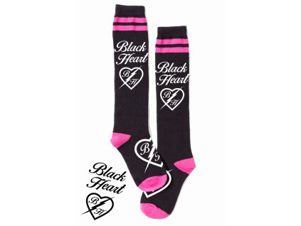 PODKOLENKY BLACK HEART PRINCES