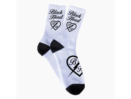 dámské ponožky broken heart bíle