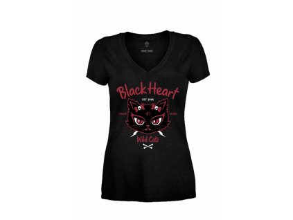 MIKINA BLACK HEART WILD CATS