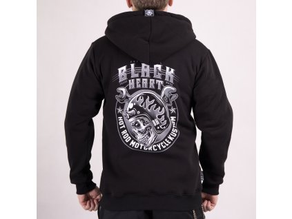 Mikina black heart boomer