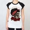 BLACK HEART PIN UP SKULL3
